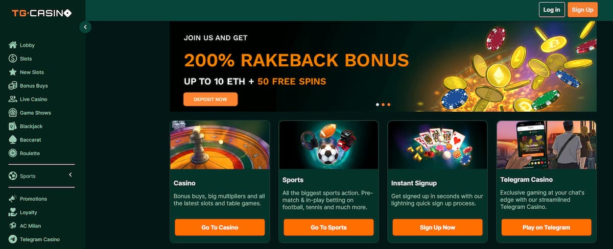 TG Casino Najlepsze Kasyna Online